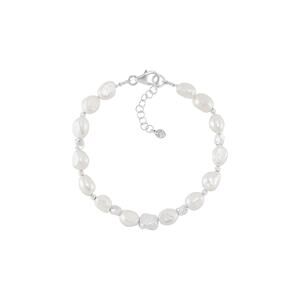 SILPADA Power Player Silver Freshwater Pearl Bracelet